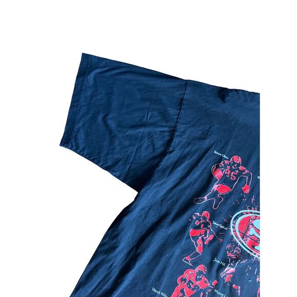 4XL men’s San Francisco 49ers team t-shirt 2009-10 pro crux - Picture 5 of 11